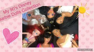 My 90's Disney Barbie Dolls Collection