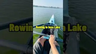 အင်းယားကန်ထဲ လှေလှော် Rowing in Inya Lake #Myanmar #rowing #boat