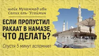 Если пропустил ракаат в намазе, что делать? Шейх Мухаммад ибн Салих аль-Усаймин