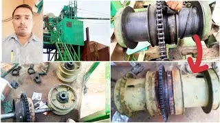 Batching plant scraper full mentinece drum shaft lining leather ball bearing change #sunilsingh