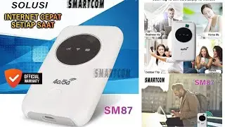 SMARTCOM SM87 PRO 🔥 MiFi WiFi 4G Unlock All Operator | Portable & Praktis!