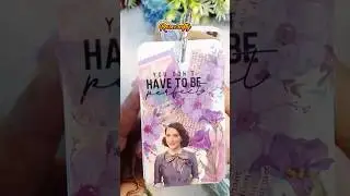ASMR mini art journal #journaling #scrapbooking #artjournal #minijournal #fyp #highlights #journal