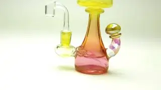 Dabber Box - Foggy Mountain - Yellow and Peach Mushroom