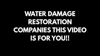 How I Gurantee 10 Guaranteed Water Damage Calls in 14 Days.