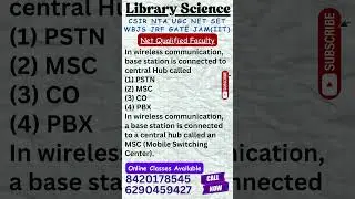 UGC NET Library Science I Net Qualified Faculty I Online Class Available #libraryscience #ugc #jrf