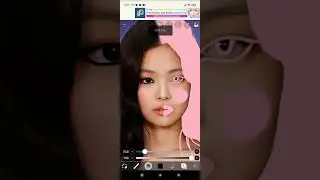 Jennie black and pink makeup