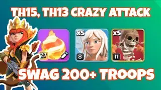 5 healers + 5 super wall breakers challenge 😍 | Clash of Clans |#clashofclans 