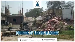 Pouring Concrete  with Mixer Machine  #youtubeshorts #shortvideo # #trending #youtube #video #reels