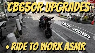 CB650R UPGRADES + RIDE TO WORK ASMR | RUSSELBORJA