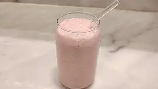Strawberry Banana Smoothie | Healthy Breakfast for Energy #Smoothie #strawberry #asmr #recipe