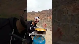 We Made Arab Breakfast at Jabal Uhod in Madina #food #madina  #shorts