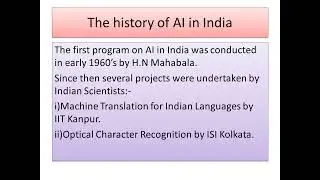Indian History of Artificial Intelligence