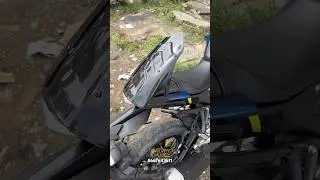 SHARK MUD GUARD INSTALLED IN MT 15 #madrasbikers #yamahamt15modificationstutas #sharkmudguard #mt15