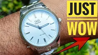 Q&Q Silver (S294J201Y) & blue (S294J202Y) #unboxing & #review  (Fluted Bezel Watch) #citizen #rolex
