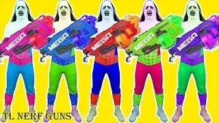 Squad X Warriors Nerf Guns Zombie In Monster World+more Stories| Compilation Best Nerf Guns Movie