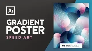 Abstract Gradient Poster | Speed Art | Adobe Illustrator
