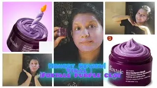 Honest Review| Viral foxtale purple clay mask| Don't buy before watching this!| It's worth the hype!