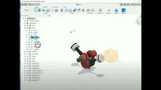 Fusion 360  -'V' engine Assembly and animation