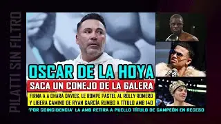 ‘Les mete el dedo’: De la Hoya ‘desinfla’ a Ryan, firma a Davies y negociará título AMB con Rolly