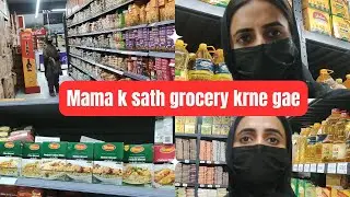 Hamara  chota mitho  bra hogya||Mama k sath grocery krne gae||Mosam hua pyara @rabislifestyle2404