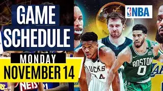 NBA Game Schedule for November 14 | NBA Regular Season 2022-2023