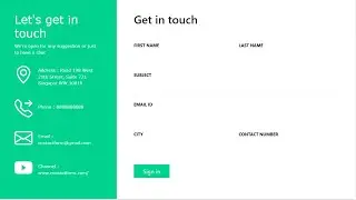 How to build a responsive contact form using Html, css, bootstrap 5