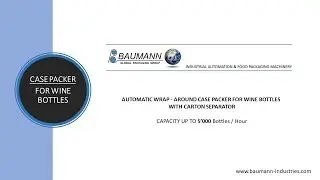 Automatic case packer for Wine Bottles