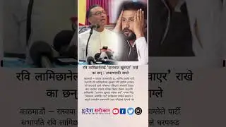 रवि लामिछानेलाई &lsquo;दालभात खुवाएर&rsquo; राखेका छन्  उपसभापति वाग्ले | desh sarokar |