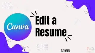 How to edit resume template in Canva