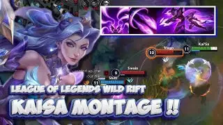 CRAZY INSANE MONTAGE KAISA ON WILD RIFT ADC GAMEPLAY // League Of Legends Wild Rift