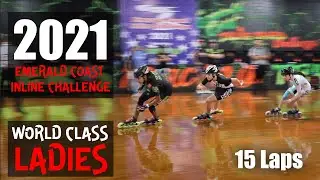 World Class Ladies Fight To Qualify In The 1500 Meter Inline Speed Skating Race | Heat 1 Highlights