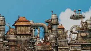 Steam City: Blender's Ghibli-Style Animation
