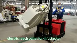 Warehouse 1000kg Counterbalance electric container reach pallet forklift stacker
