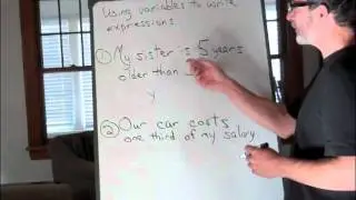 Using Variables to Write Mathematical Expressions