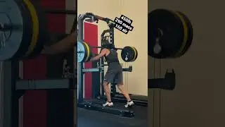 Strength Exercise For Acceleration: Split Leg Safety Bar Hatfield Squat #speedtraining #sprinting