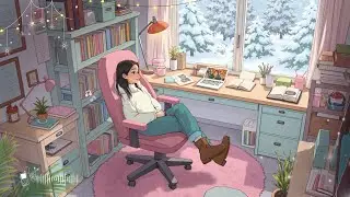 Snowy Study Moments ❄️ Peaceful Lofi for Calm & Concentration ~ Beats to relax / study to