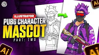 PUBG Character Mascot | Adobe Illustrator CC Tutorial | Urdu/Hindi | Part 2 | BOSS GFX