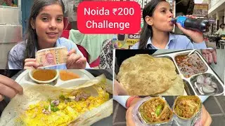 ₹200 Noida Food Challenge 🍽️ | Dosa to Chole Bhature &ndash; Worth It or Waste?
