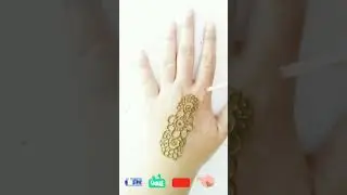 Back Hand Mehndi Sunder Design #shorts