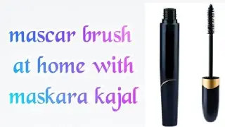 Mascara brush at home