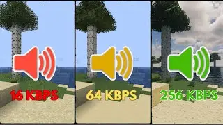 Minecraft Music at Different Quality 🤯
