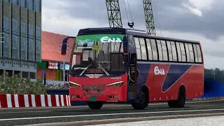ENA Aftabian Hino AK 1J MKA | Mohakhali To Rangpur | GMT BD MAP V3.0 Beta 4