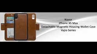 navor Detachable Magnetic Wallet Case Compatible for iPhone Xs Max 6.5'' [Vajio Series]