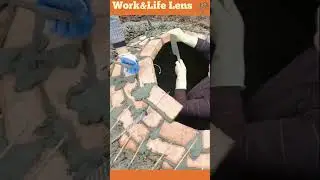 Construction of a clay brick dome #construction
