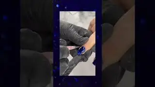 Rubber Base Blu Glitter