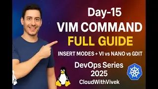DevOps English Series Day-15 || vim command linux in english || linux full course realtime
