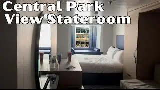 Интерьер каюты 9603 на лайнере Royal Caribbean Utopia of the Seas с видом на Центральный парк