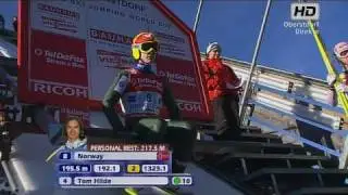 Ski-Flying Oberstdorf 2nd-round 2011 - Tom Hilde Amazing 206.5 M