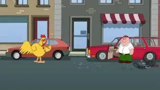 Peter vs chicken fix Forward on season 11 ep 4 on family guy￼