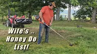 Wife's Honey Do List, Trimming Trees and Putting Down Mulch